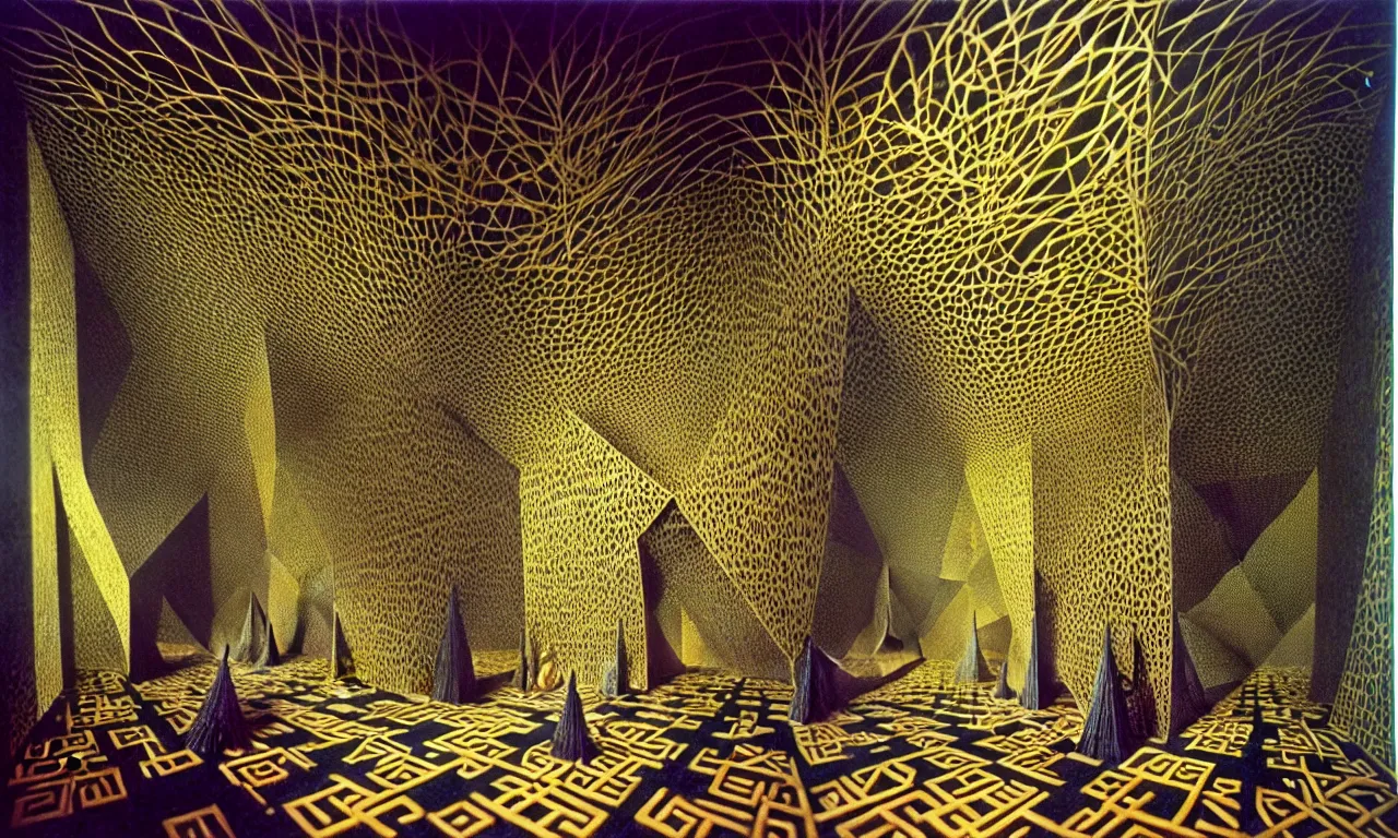 Prompt: building, jungle!, kirigami, dichromatism, paradox, volumetric light, insanely detailed and intricate, hypermaximalist, elegant, ornate, hyper realistic, super detailed, by remedios varo uranga