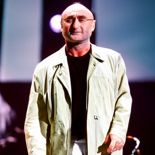 Image similar to Phil Collins requiring a jacket