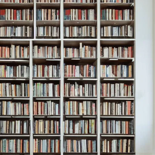 Image similar to maze with walls formed by bookshelves