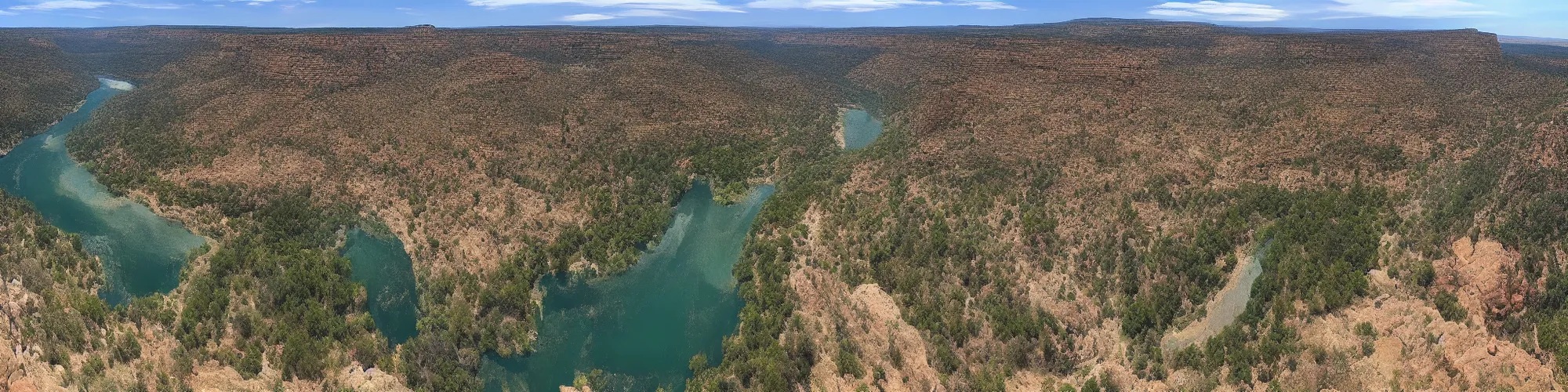 Prompt: panorama view of the Narrows, 360*