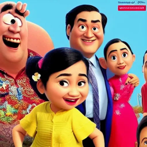 Prompt: Megawati Sukarnoputri in upcoming pixar movie