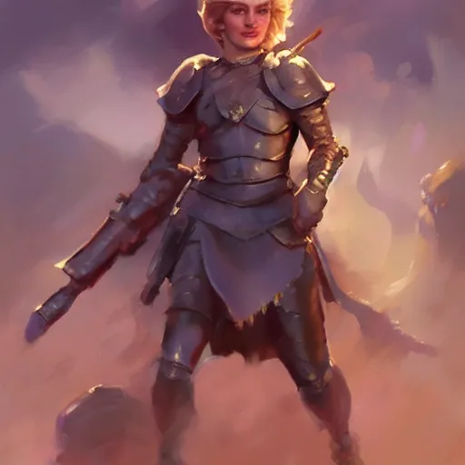 Image similar to Princess Diana Spencer as a warrior by Stanley Artgerm Lau, WLOP, Rossdraws, Frank Frazetta, Andrei Riabovitchev, Marc Simonetti, trending on artstation