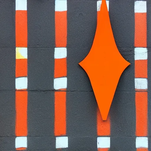 Image similar to orange traffic cone character in the style of pixar