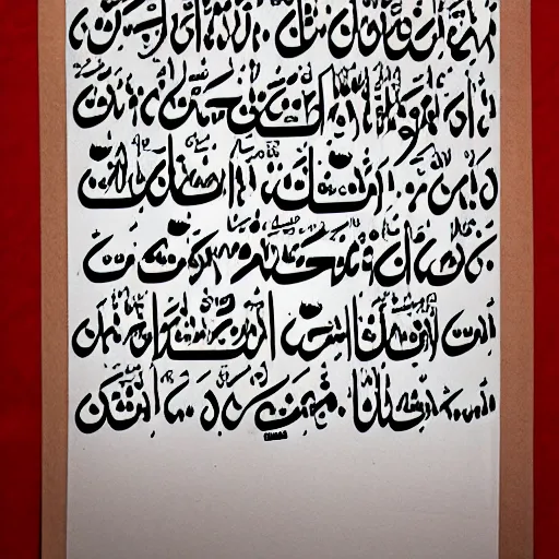 Image similar to Arabic alphabets on a paper