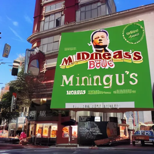 Image similar to advertisment for mcdonald's new charles mingus burger