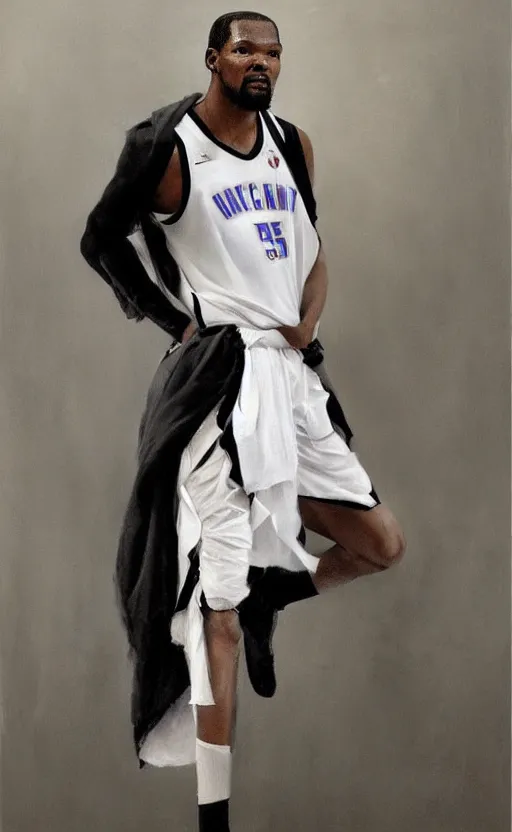 Image similar to kevin durant wearing rick owens by zhaoming wu, nick alm