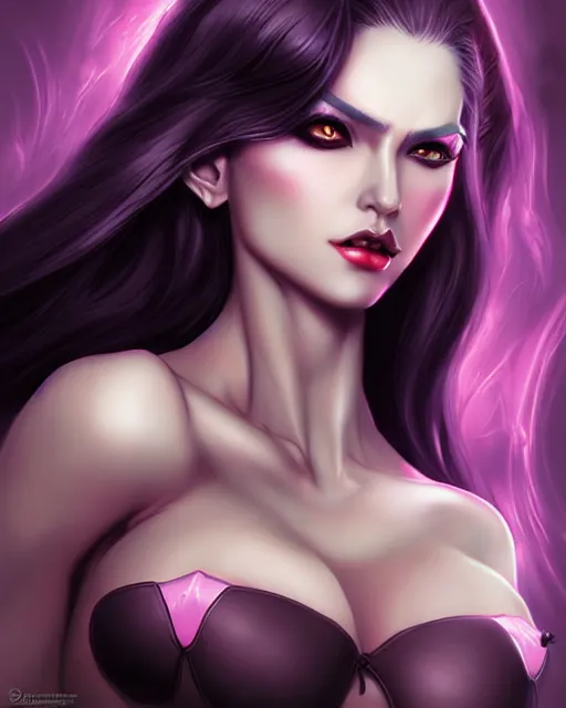 Prompt: a beautiful succubus by artgerm