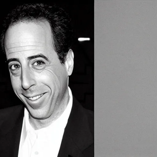 Image similar to Jerry Seinfeld wearing a blazer designed by Issey Miyake!!!!!!!!!, street photography!!!!!!!!!!!!!, are bure boke!!!!!!!!! are bure boke!!!!!!!!, by Daido Moriyama!!!!!!!