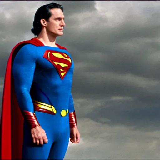 Prompt: Richard Dawkins as superman, movie still, 4K, high quality