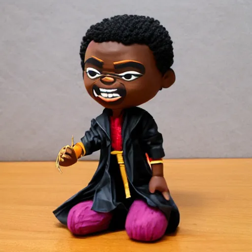 Image similar to maya angelou cosplay kunta kinte, stop motion vinyl action figure, plastic, toy, butcher billy style