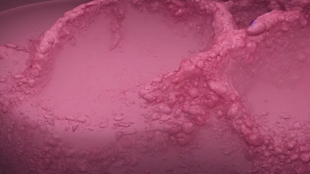 Prompt: an object render of a large vat of rotten pink fluid in a laboratory, photorealistic, octane render 8 k uhd