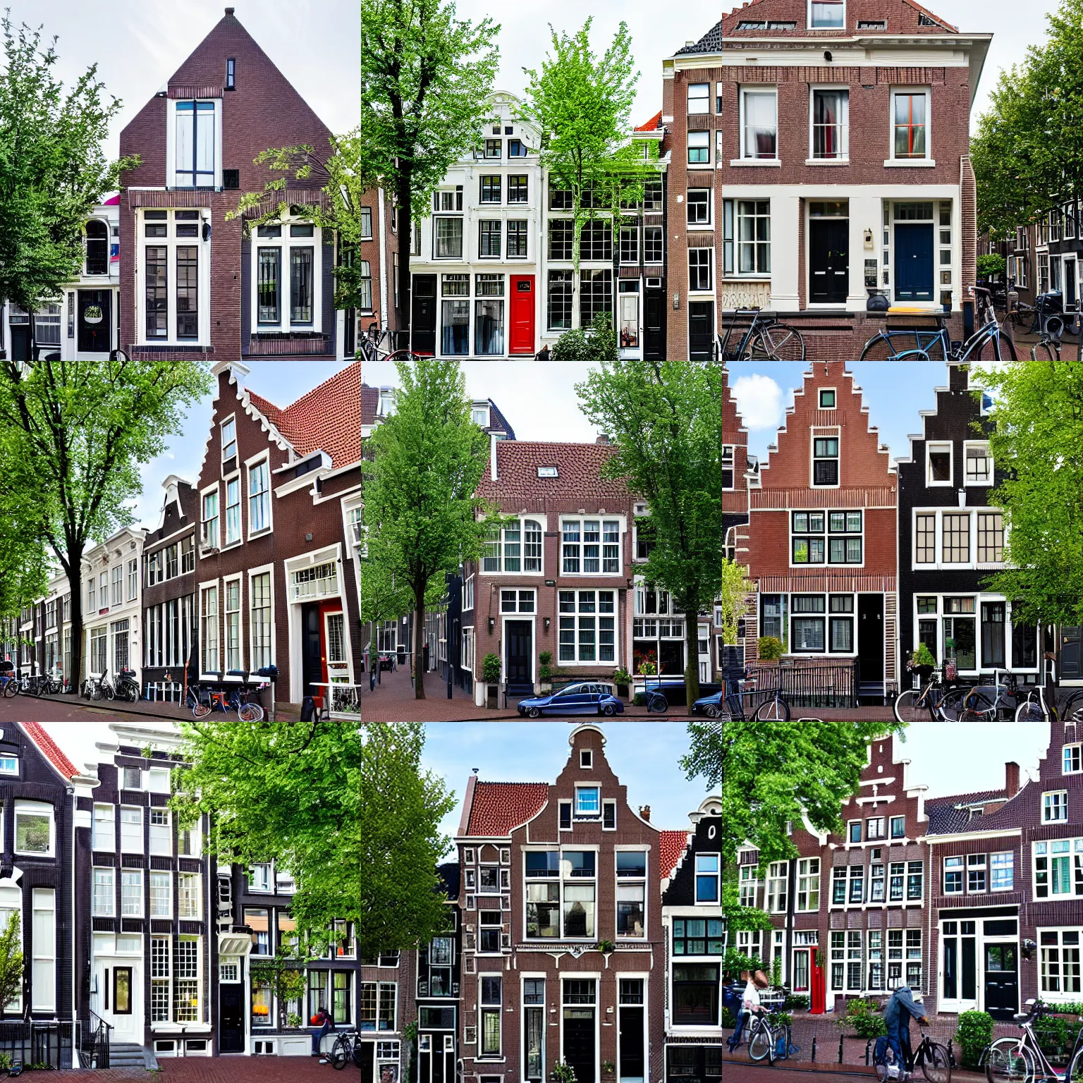 Prompt: an american suburban house in the middle of the streets of amsterdam