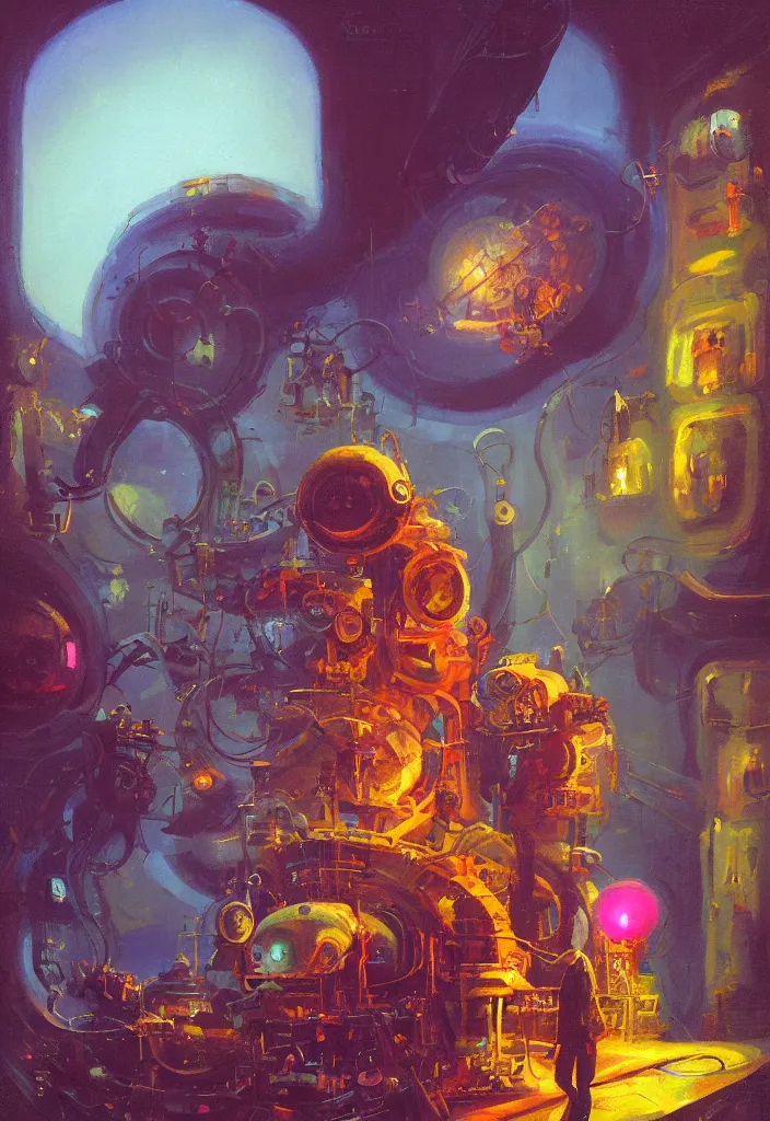 Image similar to portrait of a rat mad scientist, art by PAUL LEHR