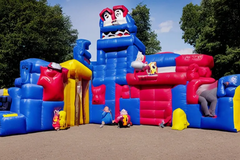 Image similar to rammstein bouncy castle