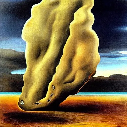 Image similar to storm is coming, i have regrets, by salvador dali