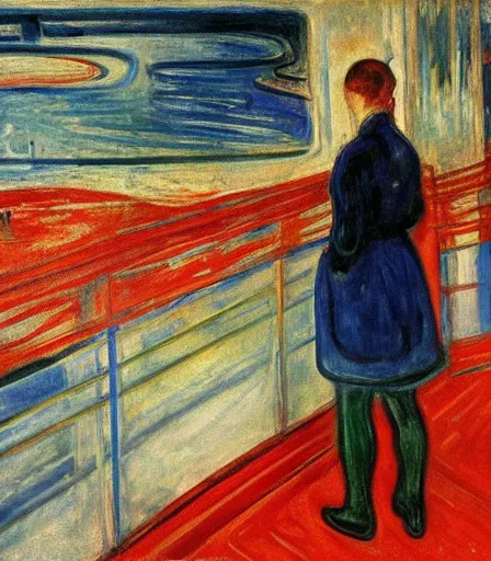 Prompt: impressive high quality high detail painting by edvard munch, hd,