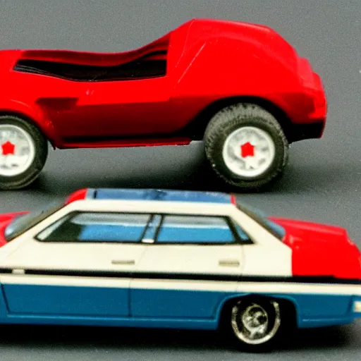 Image similar to a matchbox car from 1980 red