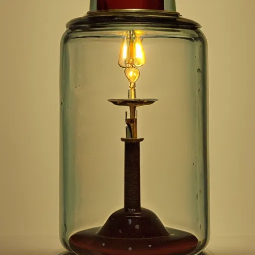 Image similar to a beautifully lit, award winning photo of a specimen bell jar from a cabinet of curiosities