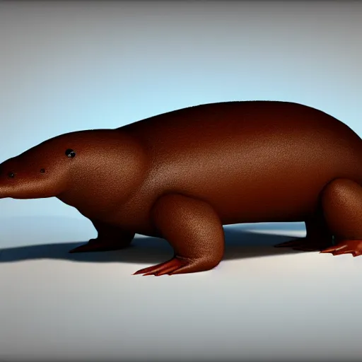 Image similar to 3 d render of a platypus