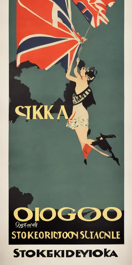 Prompt: a 1 9 2 0 s poster advertising stockholm