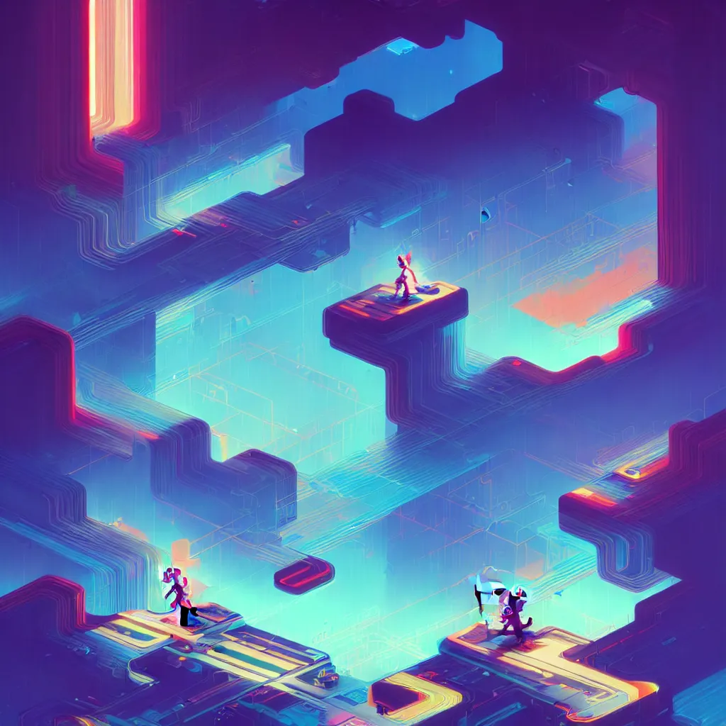 Image similar to a micro-service deployed to a datacenter, road, connector, defence, wall, cloud, security, cyber, attack vector, trending on Artstation, painting by Jules Julien, Leslie David and Lisa Frank and Peter Mohrbacher and Alena Aenami and Dave LaChapelle muted colors with minimalism