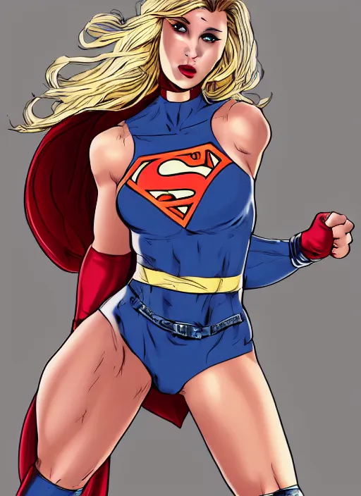 Image similar to beautiful female super hero in short shorts by cory walker