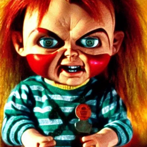 Image similar to Chucky the killer doll from the movie Child's Play