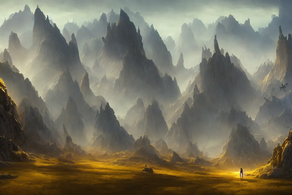 ethereal otherworldly landscape concept art by | Stable Diffusion | OpenArt