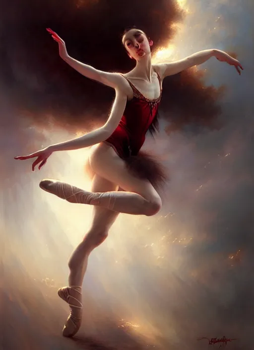 Image similar to prima ballerina by bayard wu, anna podedworna, gaston bussiere, greg rutkowski