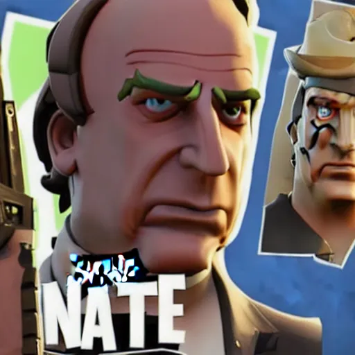 Prompt: Saul Goodman in fortnite