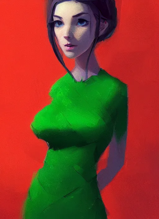 Prompt: a digital painting of a beautiful humanoid female green apple wearing a red dress, by netter, style from greg rutkowski, beautiful eyes, full frame, oil painting, featured on artstation, concept art, smooth, sharp focus, illustration, very detailed, ambient lighting, unreal engine render, concept art by Atey Ghailan, by Loish, by Bryan Lee O'Malley