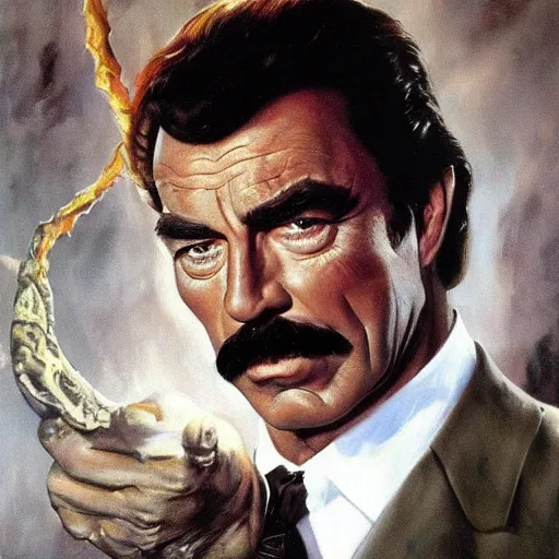 ultra realistic portrait painting of tom selleck as | Stable Diffusion ...