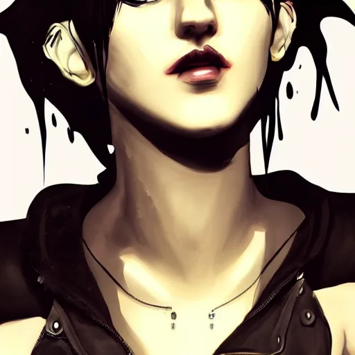 Prompt: concept art of a punk girl, digital painting, concept art, detailed, stunning, smooth