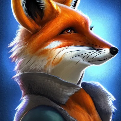 Prompt: A fox with a small head wearing a t-shirt and jeans, trending on FurAffinity, energetic, dynamic, digital art, highly detailed, FurAffinity, digital fantasy art, FurAffinity, favorite, character art, portrait