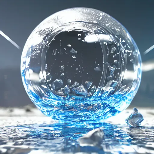 Prompt: An entire world is inside a discarded plastic water bottle, razor shap, ultra detailed, concept art, 4k, octane, ue5