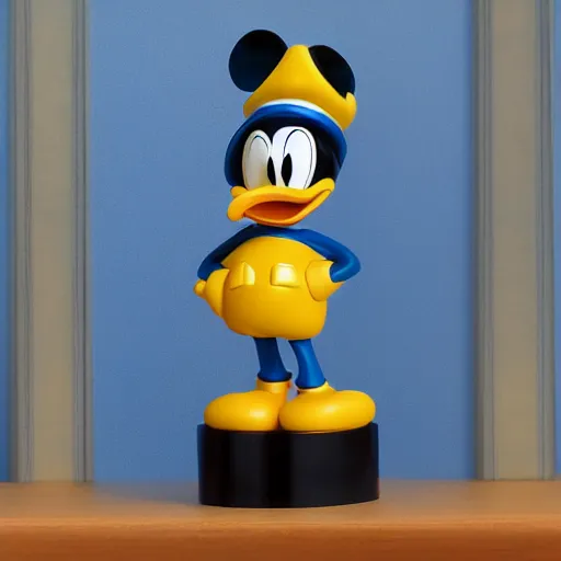 Image similar to disney, donald duck, figurine, detailed product photo