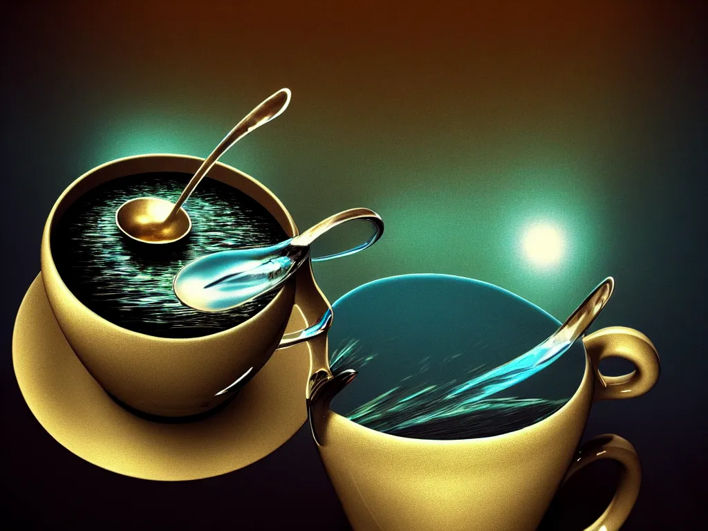 Image similar to highly detailed photo of cup of water, trending on deviantart, neo surrealism, sharp focus, a lot of little details, octane, masterpiece, art by max ernst