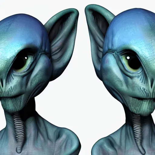 Image similar to alien realistic style 3 d