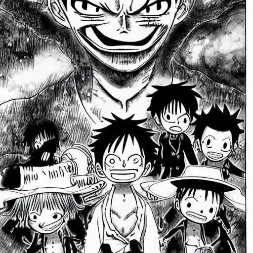 Image similar to luffy deep forest