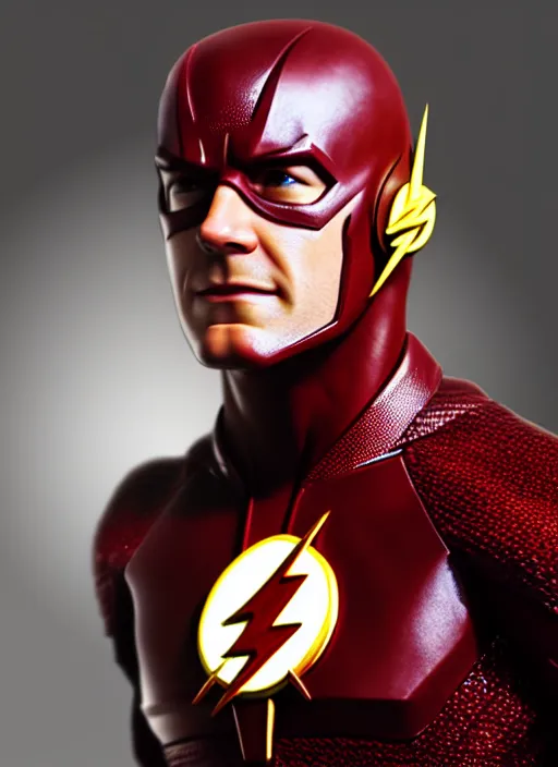 Image similar to An epic fantasy comic book style portrait painting of Henry Cavill as ‘The Flash’, Unreal 5, DAZ, hyperrealistic, octane render, cosplay, RPG portrait, dynamic lighting