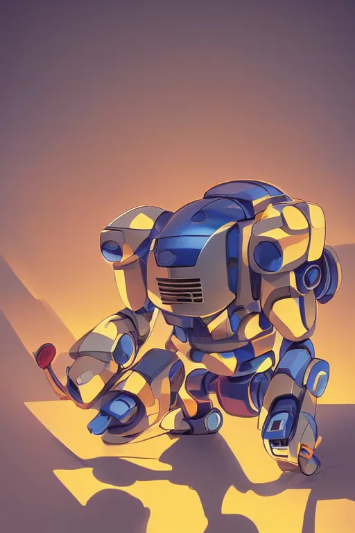 Image similar to metabots medabots medarotto medarot robot minimalist comics, behance hd by jesper ejsing, by rhads, makoto shinkai and lois van baarle, ilya kuvshinov, rossdraws global illumination ray tracing hdr radiating a glowing aura