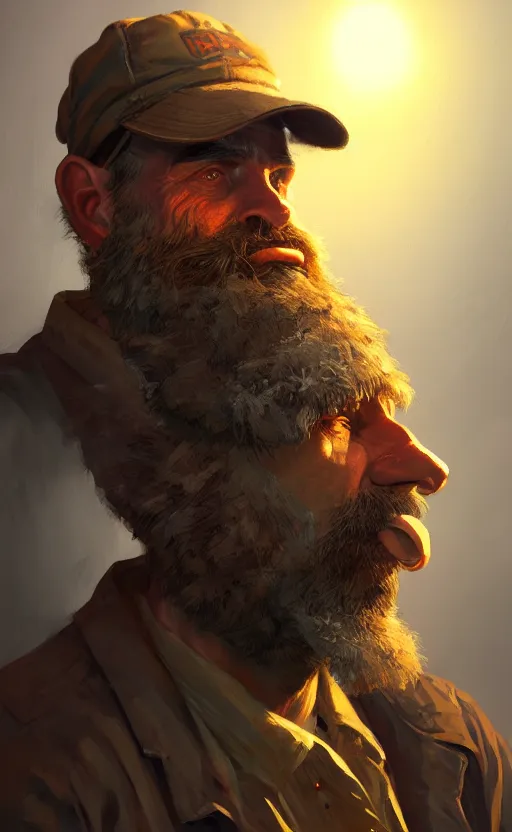 Image similar to hobocop from the disco elysium, concept art by aleksander rostov, oil painting, large strokes, artstation trending, symmetry, awesome exposition, very detailed, highly accurate, intricate, professional lighting diffracted lightrays, 8 k, sense of awe, gamers magazine cover