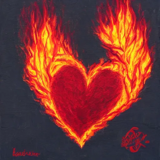 Image similar to a burning heart