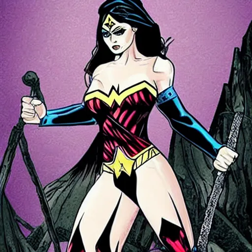 Image similar to Goth Wonder Woman