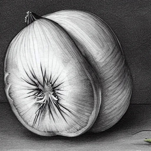 Image similar to onion crying tears art, high detail, 2d