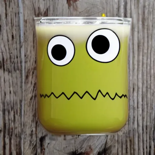 Image similar to Monster from potato drink milk