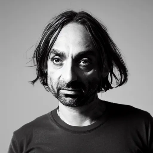 Prompt: Ricardo Villalobos as cupid on cloud