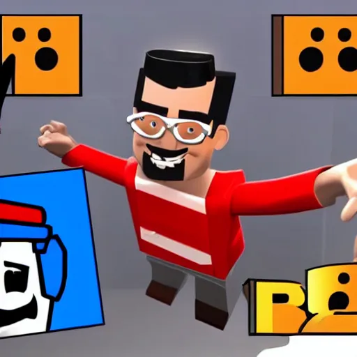 Prompt: markiplier playing roblox