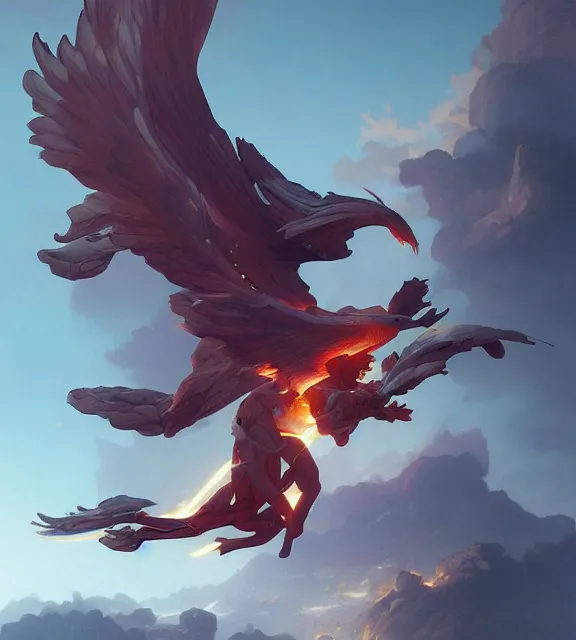 Image similar to a phoenix flying in an epic scene, bio luminescent, plasma, by ruan jia and artgerm and range murata and wlop and ross tran and william - adolphe bouguereau and beeple. key art. fantasy illustration. award winning, artstation, intricate details, realistic, hyperdetailed, 8 k resolution.