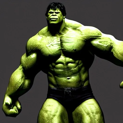 Prompt: Dwayne Johnson as hulk